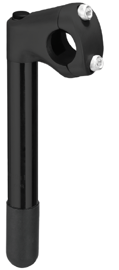 White label stuurpen kinderf. ø25,4 180mm 2 bouts zwart