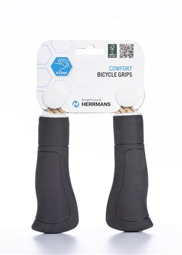 Load image into Gallery viewer, Herrmans Ergo 84B zwart 120mm - fiets handvat
