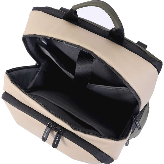 Hedgren commute bike stem rugtas 15,6l beige olive