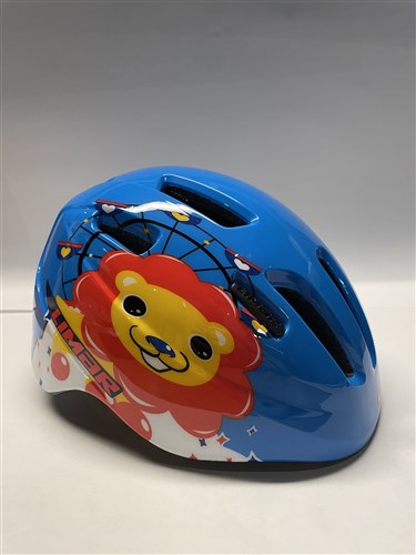 Limar kinder helm s 46-52cm happy lion blauw