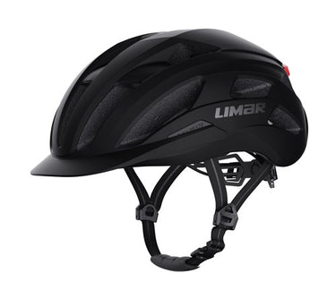 Limar helm action urban m 53-57 mat zwart met led