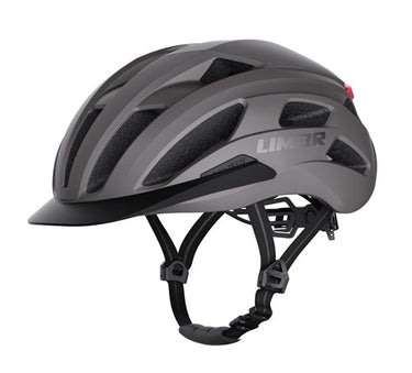 Limar helm action urban m 53-57 mat grijs met led