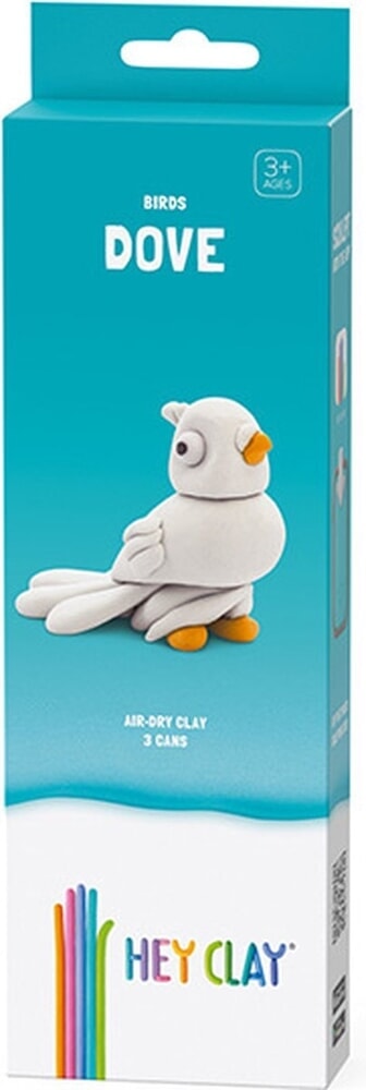 Hey-clay dove 3 cans boetseerklei