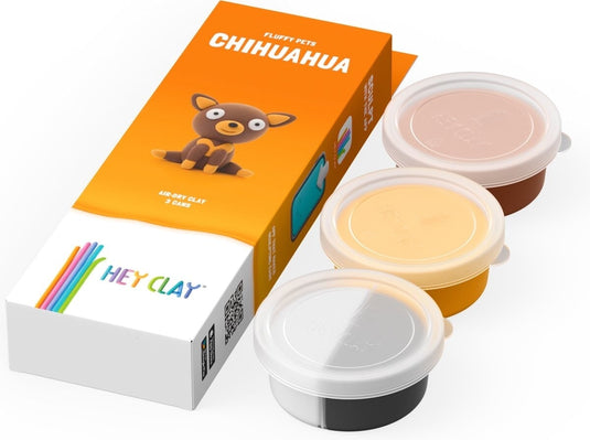 Hey-clay fluffy pets chihuahua boetseerklei