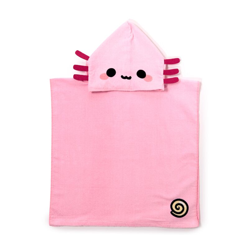 Load image into Gallery viewer, Maddie de axolotl adoramals kinder handdoek hoodie
