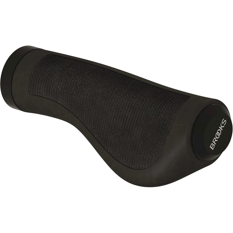 Load image into Gallery viewer, Brooks Handvatten Ergonomic cambium grips 130mm black
