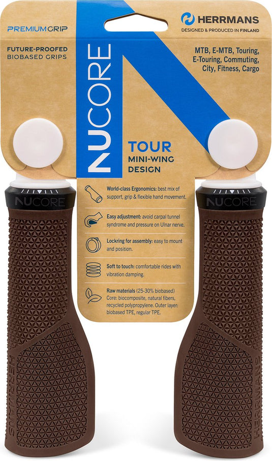 Herrmans handvatset nucore tour peak 130 130mm bruin