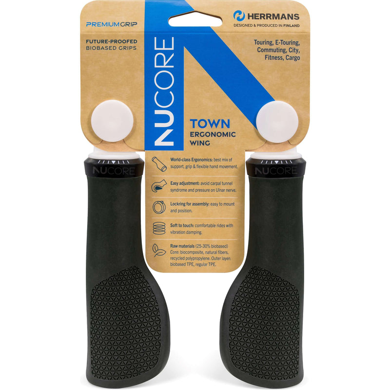 Load image into Gallery viewer, Herrmans handvatset nucore town peak 130 130mm zwart
