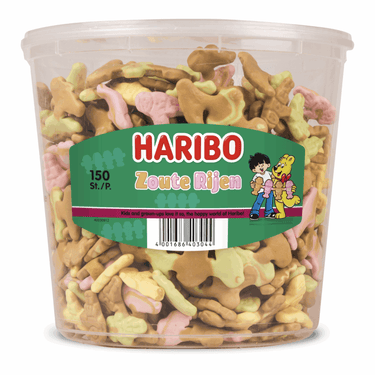 Haribo schuim zoute rijen (150 stuks)