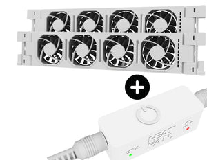 Heatfan 4 - radiatorventilator duo - wit + touch sensor