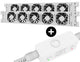 Heatfan 5 - radiatorventilator duo - wit + touch sensor