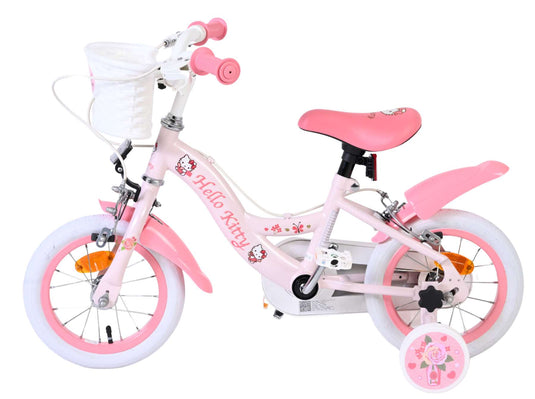 Volare hello kitty kinderfiets - meisjes - 12 inch - roze - twee handremmen