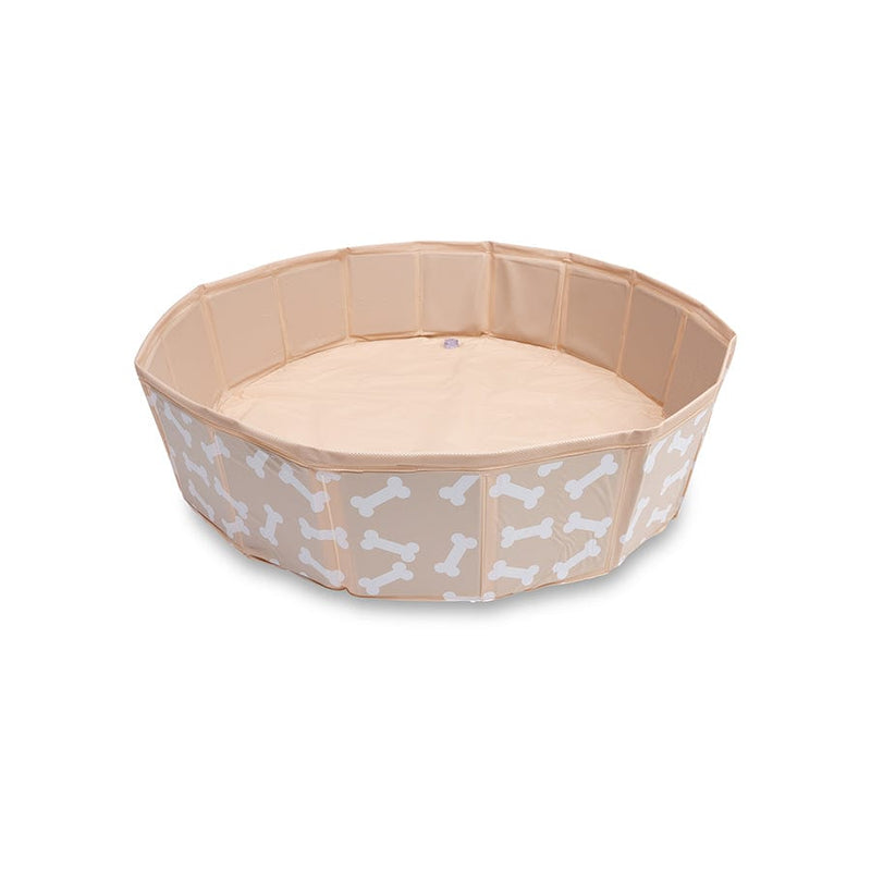 Load image into Gallery viewer, Bonebash | beige honden zwembad ø 80 cm
