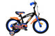Volare hot wheels kinderfiets - jongens - 14 inch - zwart oranje blauw