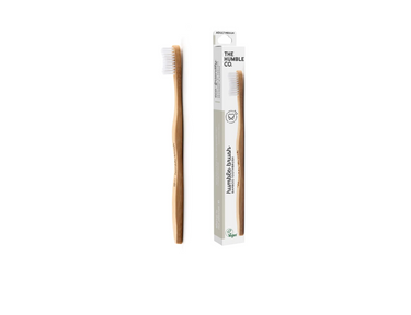 The humble co. tandenborstel bamboe - medium - wit