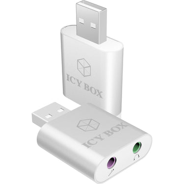 ICY BOX IB-AC527 USB naar audio en microfoon adapter