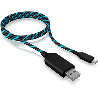 ICY BOX ICY BOX IB-CB023EL USB-A naar Micro-USB-B elektroluminesce