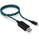 ICY BOX ICY BOX IB-CB023EL USB-A naar Micro-USB-B elektroluminesce