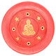 Mangohout rond rood wierookhouder