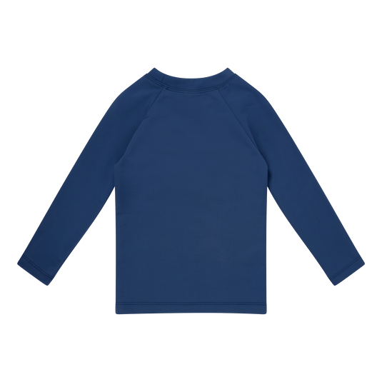 Pure tones | donkerblauw uv zwemshirt met lange mouwen