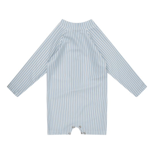 Blue stripes | blauw wit uv zwempak jongens
