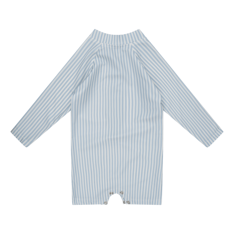 Load image into Gallery viewer, Blue stripes | blauw wit uv zwempak jongens
