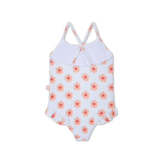 Floral love | meerkleurig meisjes uv badpak
