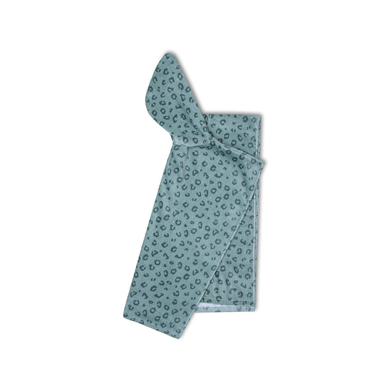 Load image into Gallery viewer, Leopard | groene strandponcho 65 x 65 cm
