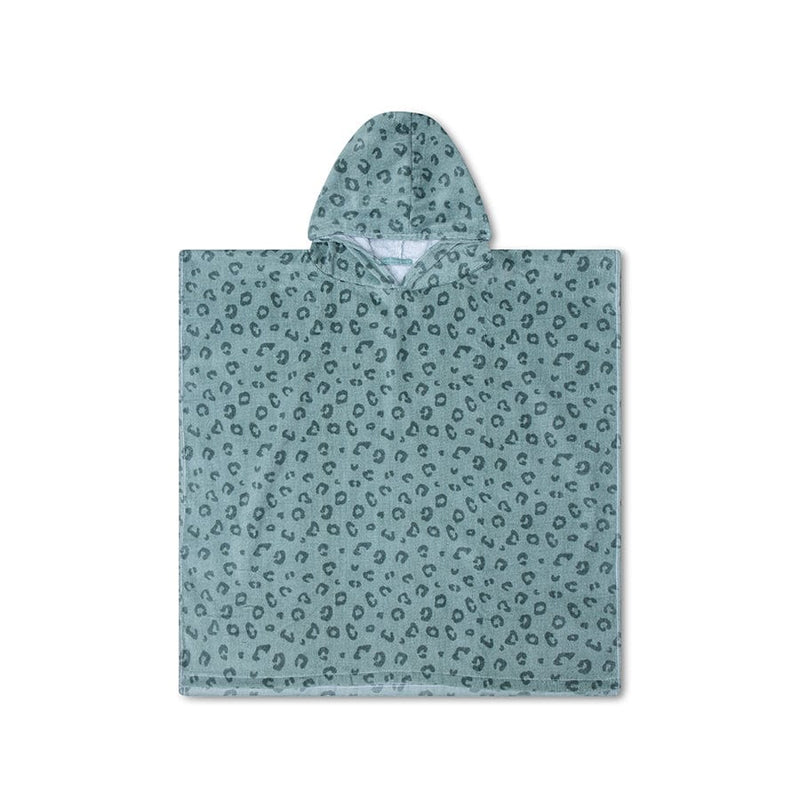 Load image into Gallery viewer, Leopard | groene strandponcho 65 x 65 cm
