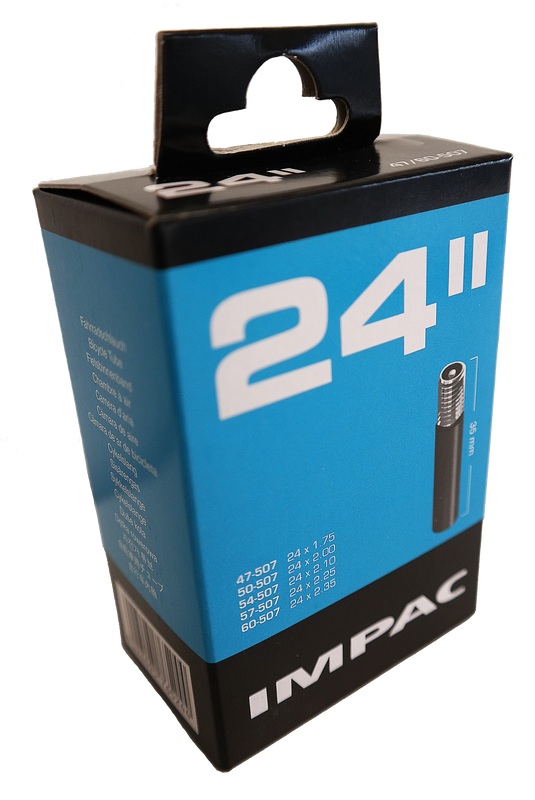 Impac Binnenband (by Schwalbe) AV24 24x1.5 2.35 ETRTO 40 60-507 , Ventiel: auto schrader 35mm