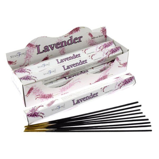 37102 lavendel - stamford premium hex wierook stokjes