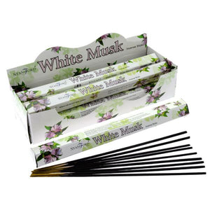37109 witte musk - stamford premium hex wierook stokjes