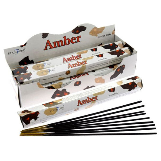 37111 amber - stamford premium hex wierook stokjes