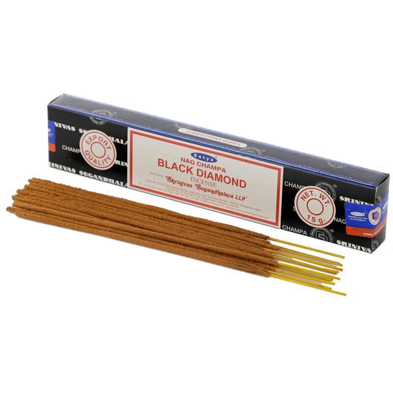Load image into Gallery viewer, 01346 zwarte diamant - satya nag champa wierook stokjes
