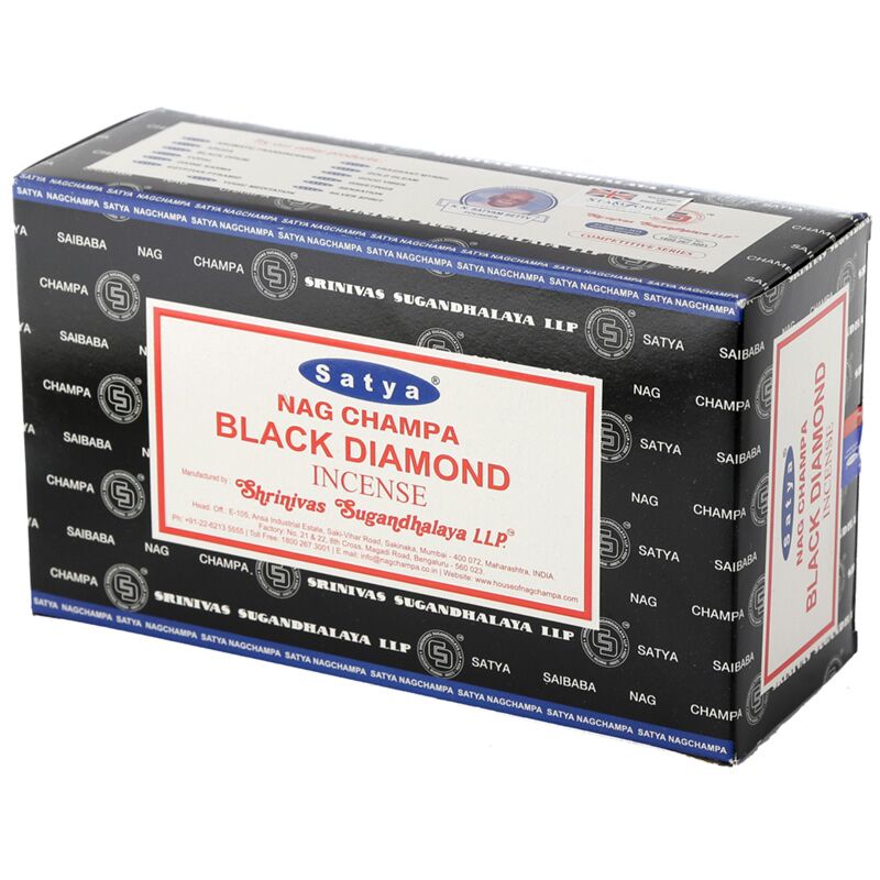 Load image into Gallery viewer, 01346 zwarte diamant - satya nag champa wierook stokjes
