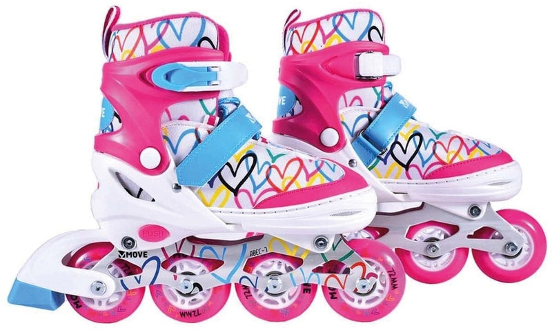 Load image into Gallery viewer, Inline skates move: love wit roze (562411) maat 34 37

