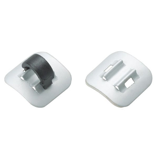 Jagwire alloy stick-on cable guide (4pcs) - silver
