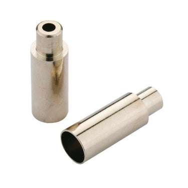 Jagwire end caps open - 5mm brake (4mm road cable stops) - brass (100pcs) - chrome
