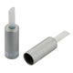 Jagwire end caps lined - 5mm brake - alloy (50pcs) - silver