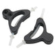 Jagwire alloy straddle cable carrier with liner (2pcs) - black
