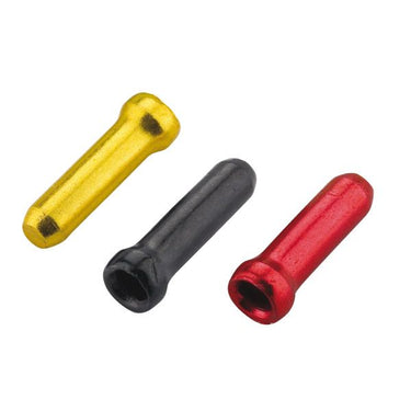 Jagwire cable tips - brake or shift (30pcs each) - gold black red