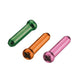 Jagwire cable tips - brake or shift (30pcs each) - cash green tango orange pink