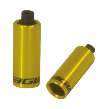 Jagwire end caps hooded - 4mm shift - alloy (30pcs) - gold