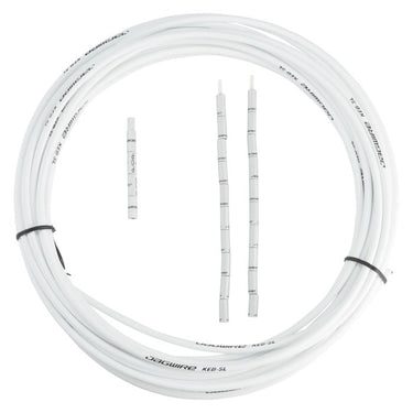 Jagwire brake housing 5mm keb slick-lube (10m + end caps) - white