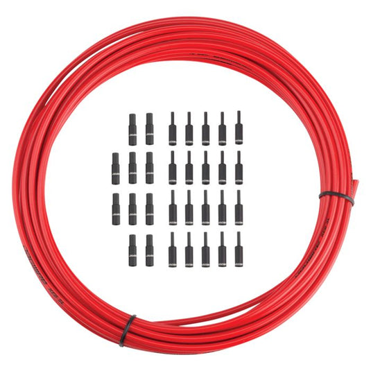 Jagwire brake housing 5mm keb slick-lube (10m + end caps) - red