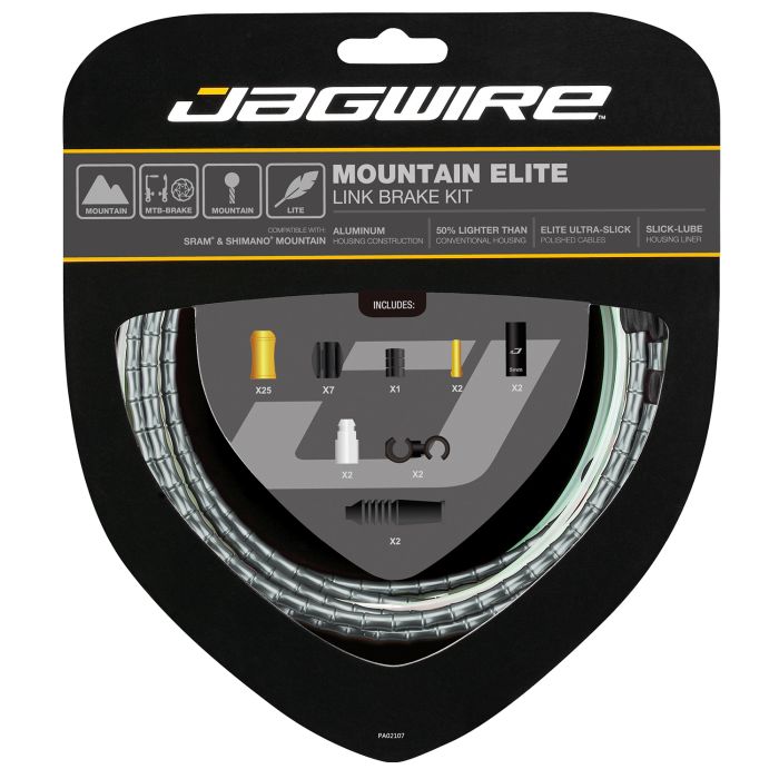 Load image into Gallery viewer, Jagwire mountain elite link brake kit - gray

