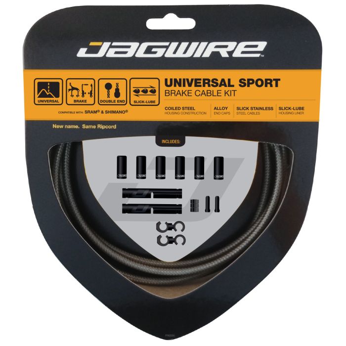 Load image into Gallery viewer, Jagwire universal sport brake kit - carbon silver
