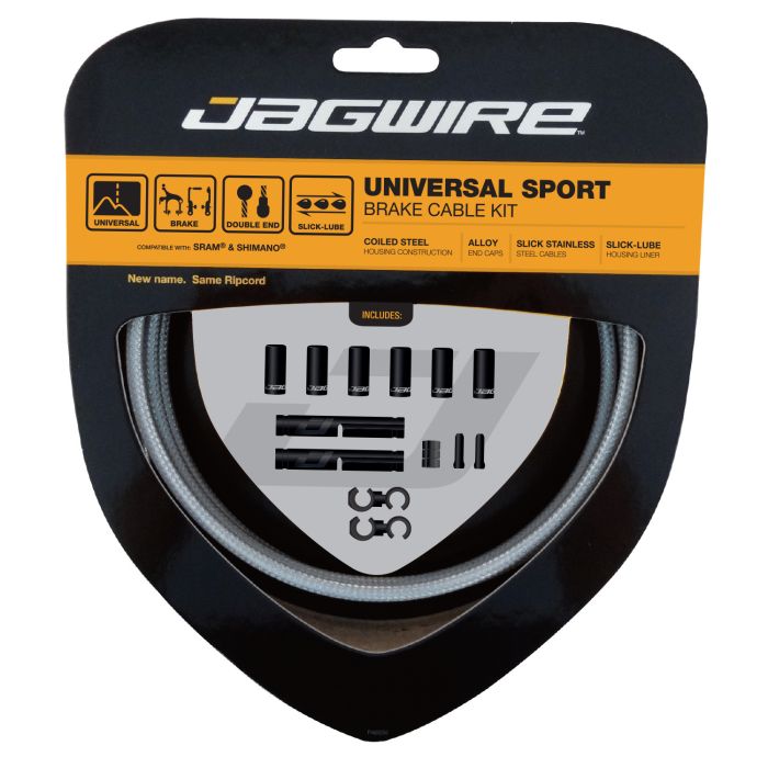 Load image into Gallery viewer, Jagwire universal sport brake kit - sterling silver
