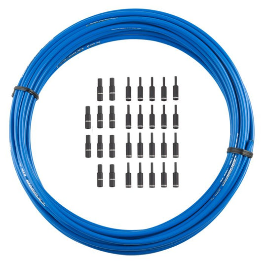 Jagwire brake housing 5mm keb slick-lube (10m + end caps) - sid blue