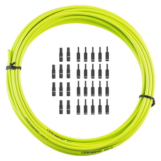 Jagwire brake housing 5mm keb slick-lube (10m + end caps) - organic green